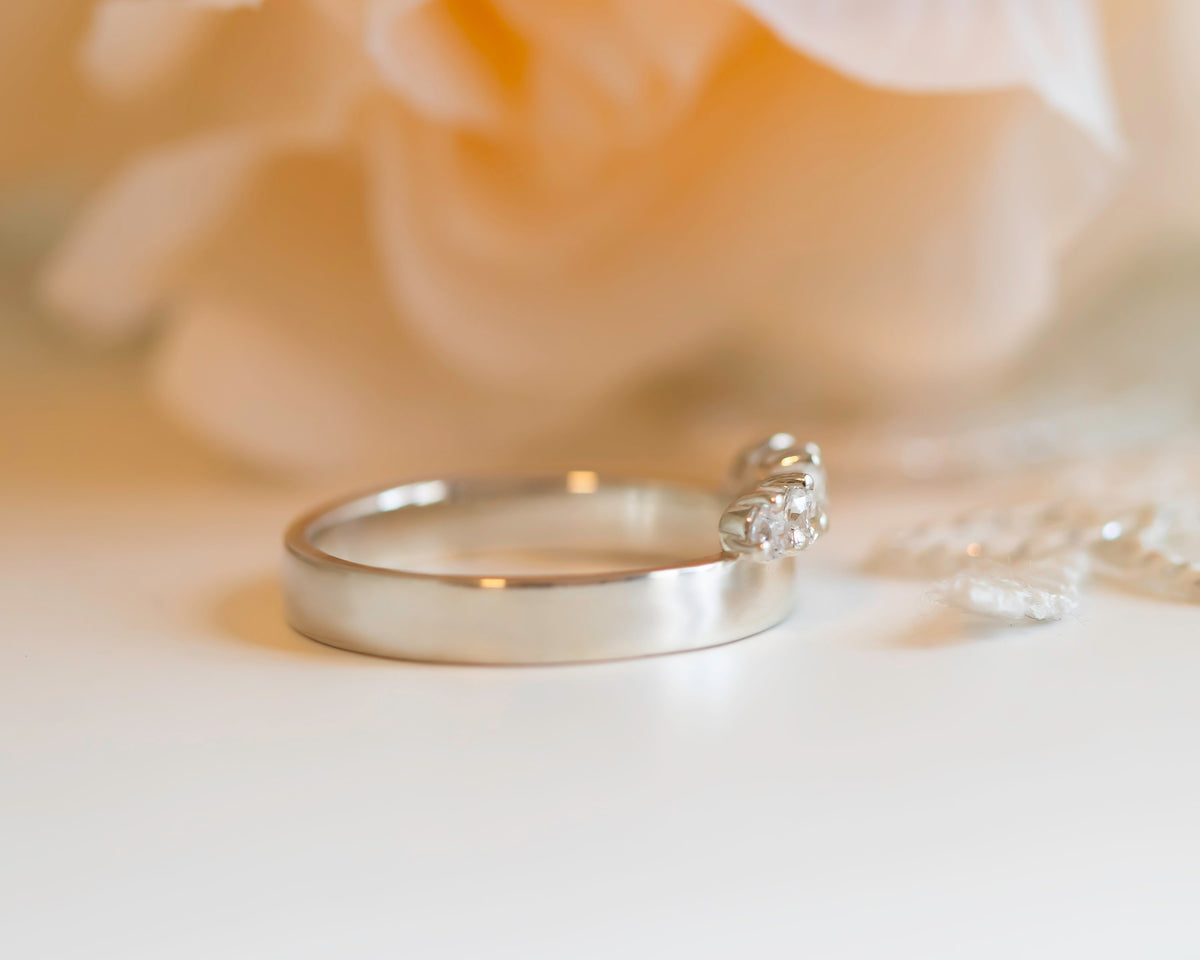 Diamond Engagement Ring, Unique Engagement Ring, Diamond Ring, Wedding Ring, Diamond Band, Five Stone Ring, 14K Gold Diamond Ring