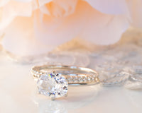 2 Carat Moissanite Ring, Oval Moissanite Ring, Oval Engagement Ring, Oval Moissanite Engagement Ring, 2 ct Moissanite Engagement Ring