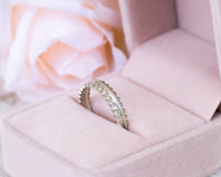 Diamond Wedding Band, Eternity Wedding Band, Diamond Eternity Band, Eternity Diamond Ring, Unique Wedding Ring, Lace Ring, Anniversary Ring