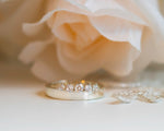 Diamond Engagement Ring, Unique Engagement Ring, Diamond Ring, Wedding Ring, Diamond Band, Five Stone Ring, 14K Gold Diamond Ring