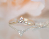 Diamond V Ring, V shape Wedding Band, Chevron Ring, Delicate Diamond Cevron Wedding Band, Cluster ring, Nesting Band, Stacking Diamond Ring