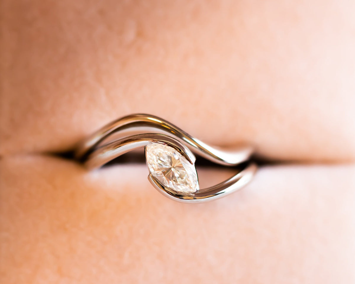 Marquise Engagement Ring, Marquise Diamond Ring, 14k Gold Diamond Ring, Diamond Engagement Ring, Diamond Ring for Women