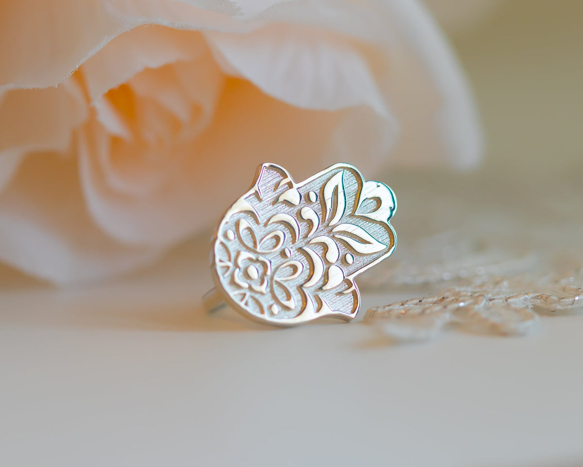 Hamsa Ring, Hand Of God, Unique Hamsa Ring, Gold Hamsa Ring, Hand of God Ring, Gift For Her, Jewish Hamsa Hand