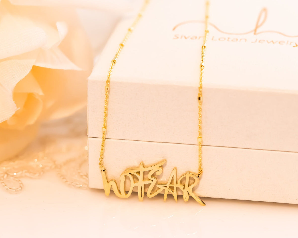 No Fear Necklace, No Fear Jewelry, Faith Over Fear, 14K Gold Pendant Necklace, Meaningful Necklace, Gift For Her, Spiritual Gold Necklace