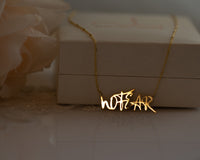 No Fear Necklace, No Fear Jewelry, Faith Over Fear, 14K Gold Pendant Necklace, Meaningful Necklace, Gift For Her, Spiritual Gold Necklace