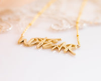No Fear Necklace, No Fear Jewelry, Faith Over Fear, 14K Gold Pendant Necklace, Meaningful Necklace, Gift For Her, Spiritual Gold Necklace