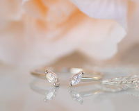 Diamond Bridal Set, Wedding Bridal Ring Set, Unique Engagement Ring, Cluster Diamond Ring 14K Gold Diamond Ring, Art Deco Wedding Ring Set