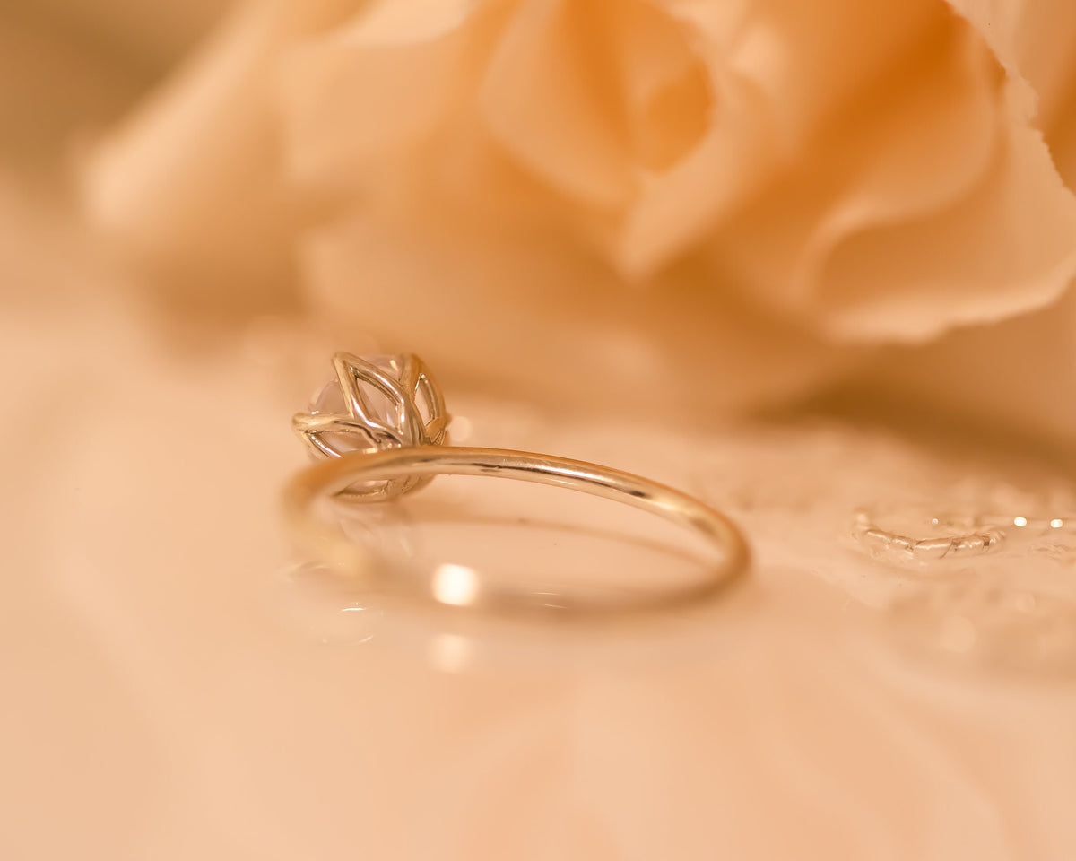 Moissanite Diamond Ring Set, 1 CT Diamond Engagement Ring Bridal Set, Moissanite Engagement Ring Set, 1 ct Engagement Ring and Wedding Band