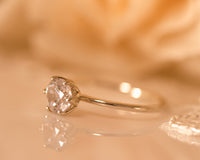 Moissanite Diamond Ring Set, 1 CT Diamond Engagement Ring Bridal Set, Moissanite Engagement Ring Set, 1 ct Engagement Ring and Wedding Band