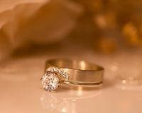 Diamond Wedding Band, Halo Diamond Ring, Diamond Enhancer Ring, Enhancer Wedding Band For Round or Oval Unique Diamond Wedding Band 14K, 18K