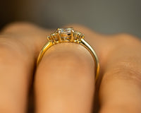 Diamond Engagement ring, White Gold Diamond Ring