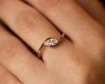 Marquise Engagement Ring, Marquise Diamond Ring, 14k Gold Diamond Ring, Diamond Engagement Ring, Diamond Ring for Women