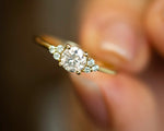 Diamond Engagement ring, White Gold Diamond Ring