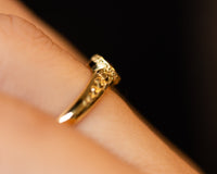 Unique diamond engagement ring, Leaf diamond ring, Unique diamond ring, 14k gold diamond ring, bold ring, diamond gold ring, solid gold ring