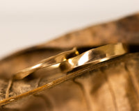 His and Hers Wedding Bands, Matching Wedding Rings, Wedding Bands Set, 14k Gold Wedding Ring, Unique Gold Rings for Couples, Rough Gold Ring