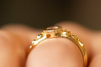 Unique diamond engagement ring, Leaf diamond ring, Unique diamond ring, 14k gold diamond ring, bold ring, diamond gold ring, solid gold ring