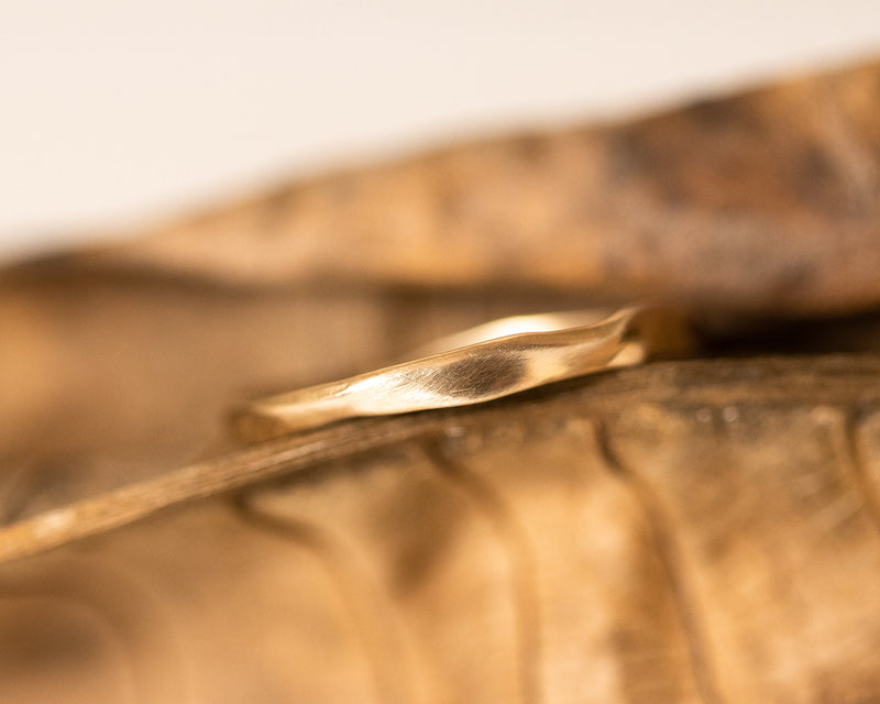 White Gold Wedding Ring, 14k Gold Band, Unique Wedding Band, Matching Wedding Bands, His and Her Ring, Unisex Band, Delicate Sculptured Ring