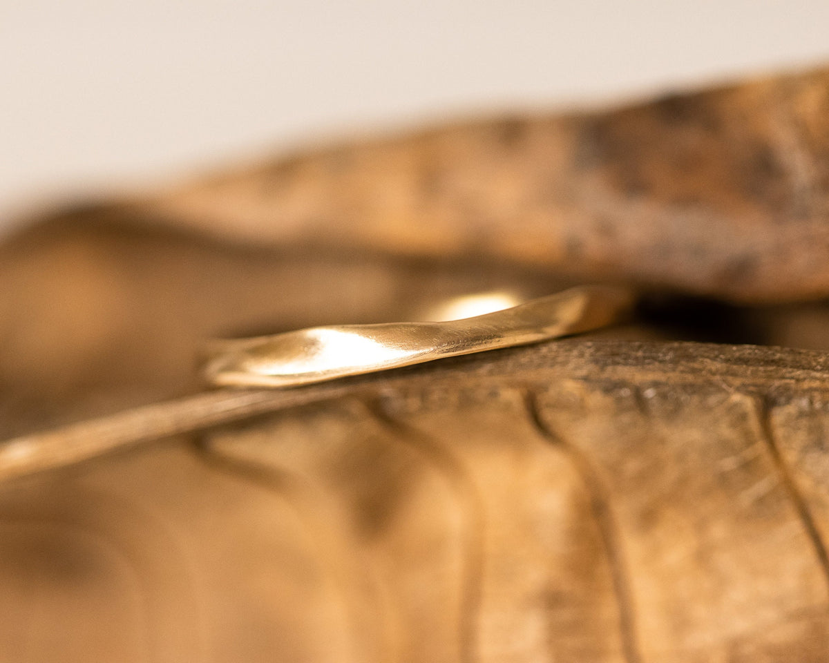 White Gold Wedding Ring, 14k Gold Band, Unique Wedding Band, Matching Wedding Bands, His and Her Ring, Unisex Band, Delicate Sculptured Ring