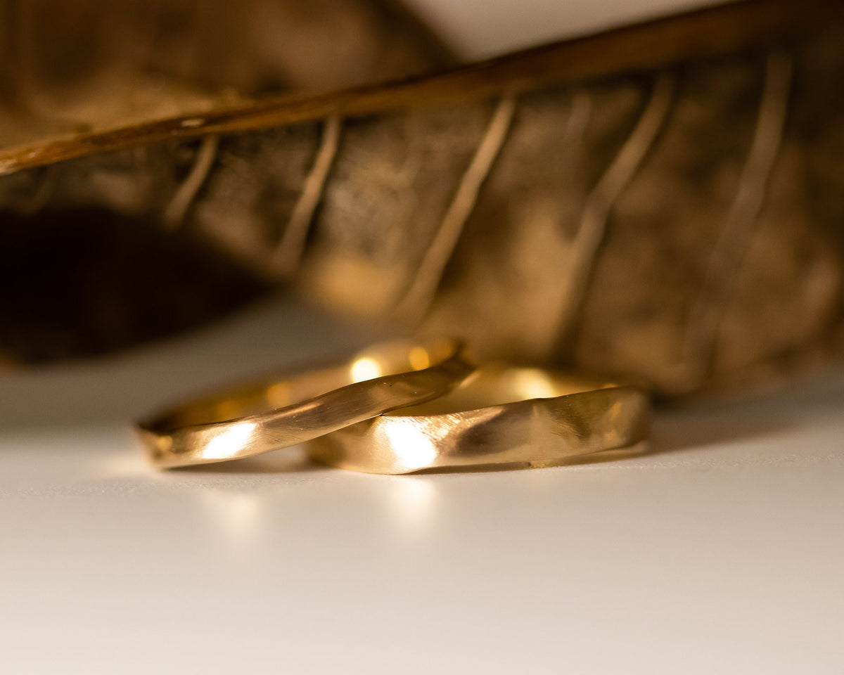 White Gold Wedding Ring, 14k Gold Band, Unique Wedding Band, Matching Wedding Bands, His and Her Ring, Unisex Band, Delicate Sculptured Ring