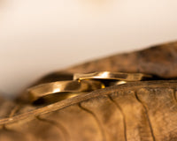 His and Hers Wedding Bands, Matching Wedding Rings, Wedding Bands Set, 14k Gold Wedding Ring, Unique Gold Rings for Couples, Rough Gold Ring