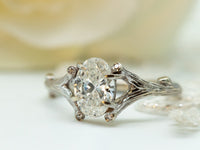 Oval Diamond Engagement Ring, IGI Diamond Ring