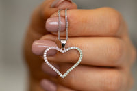 Diamond Heart Pendant Necklace