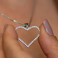 Diamond Heart Pendant Necklace