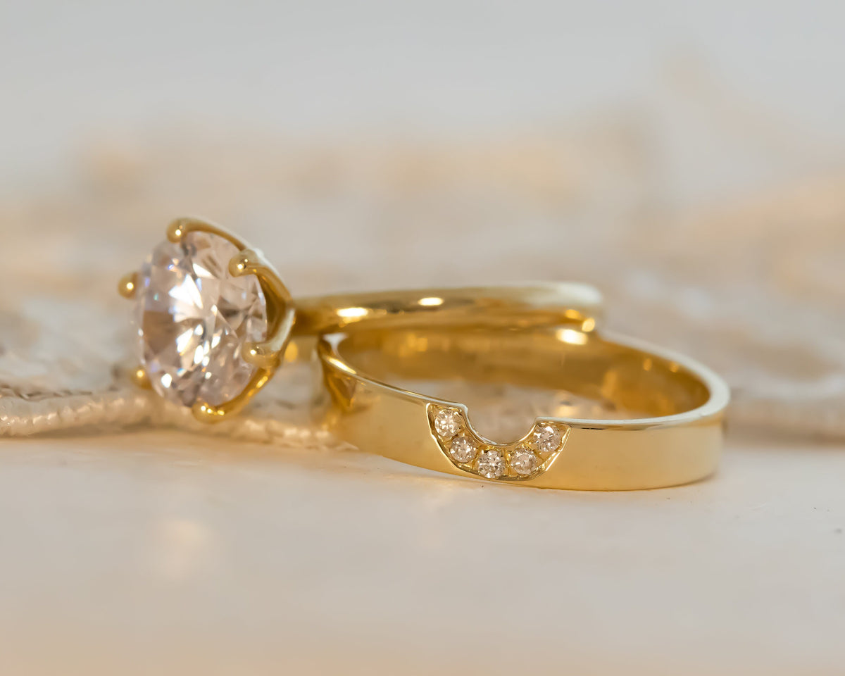 Halo Diamond Enhancer Ring Wedding Band