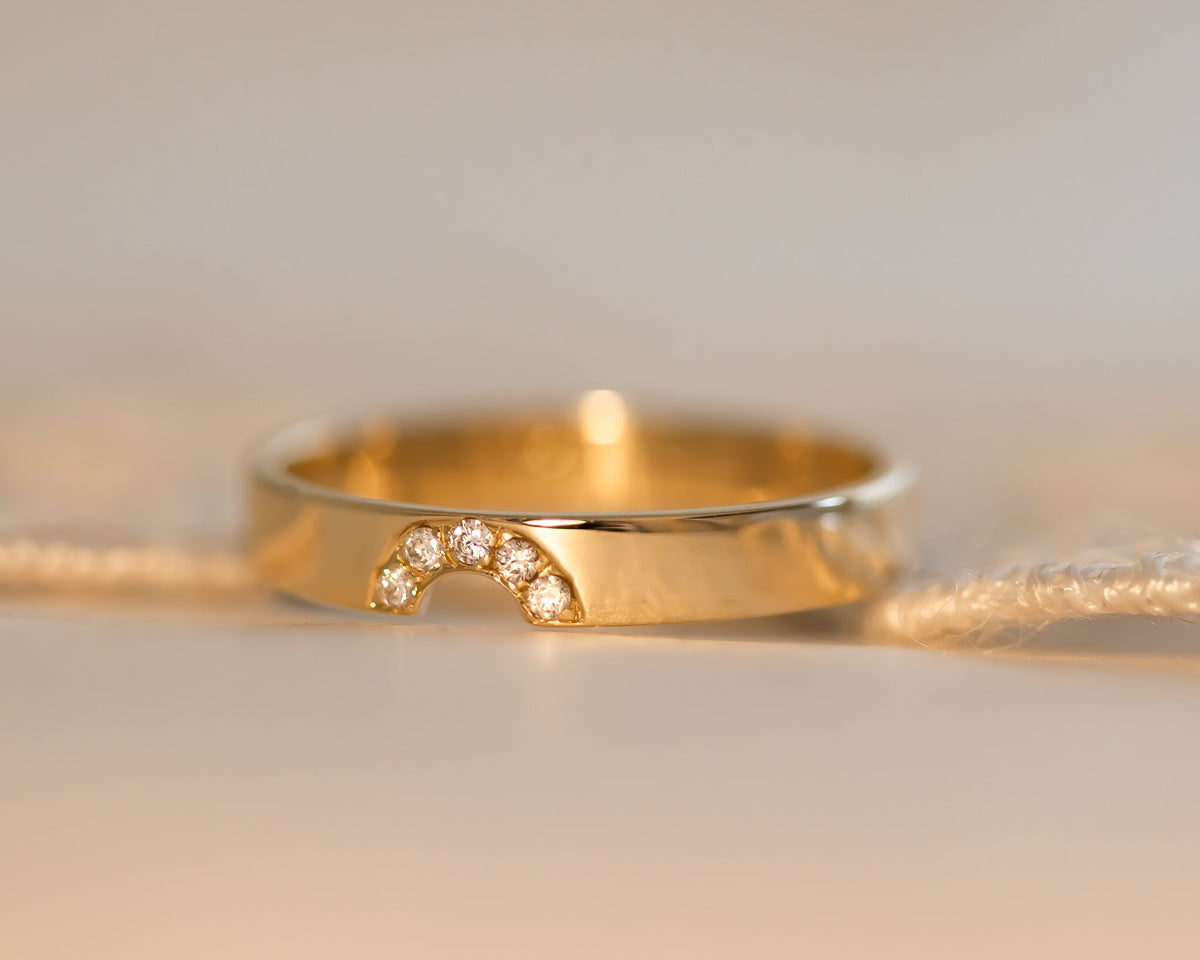 Halo Diamond Enhancer Ring Wedding Band