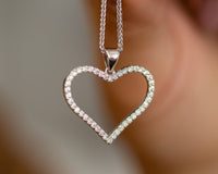 Diamond Heart Pendant Necklace