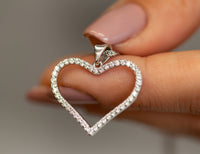 Diamond Heart Pendant Necklace
