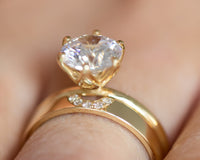 Halo Diamond Enhancer Ring Wedding Band