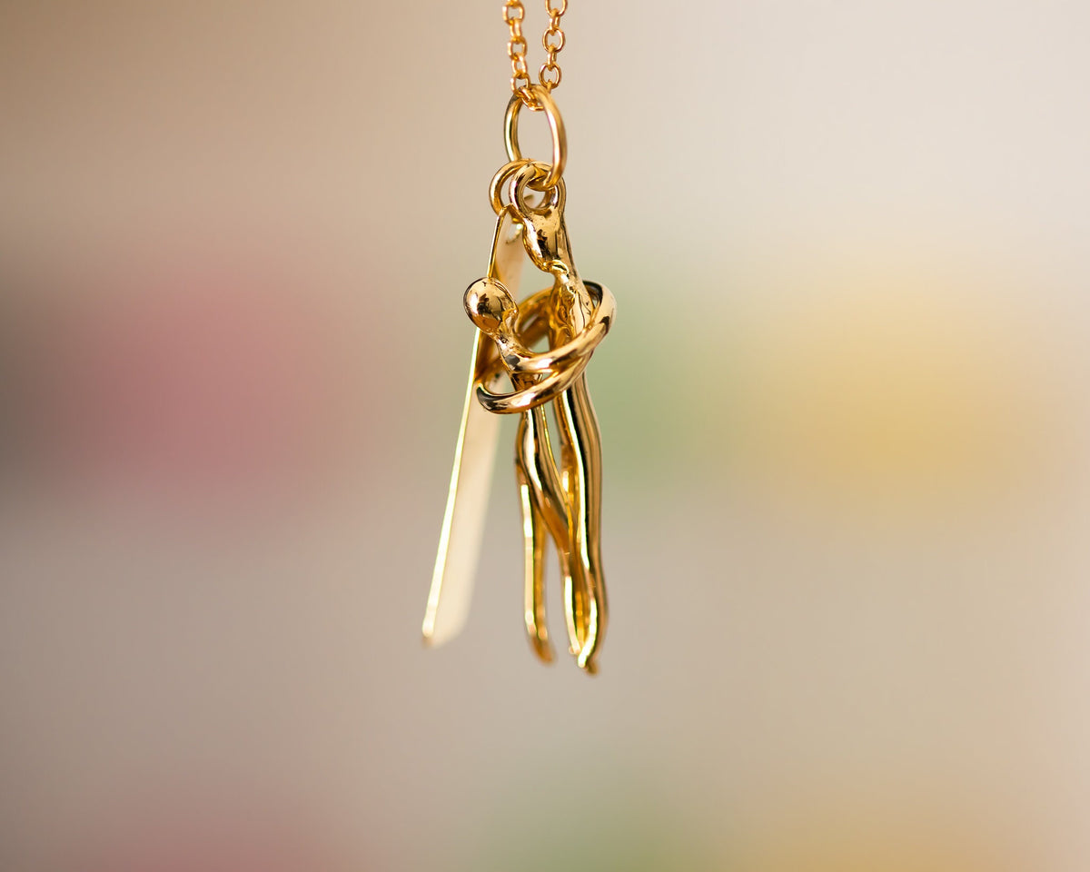 Personalized Pendant Necklace, Unique Gold Pendant Gift With Engraving