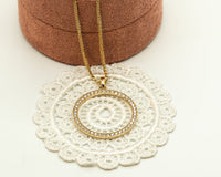 Circle Of Life Diamond Pendant Necklace