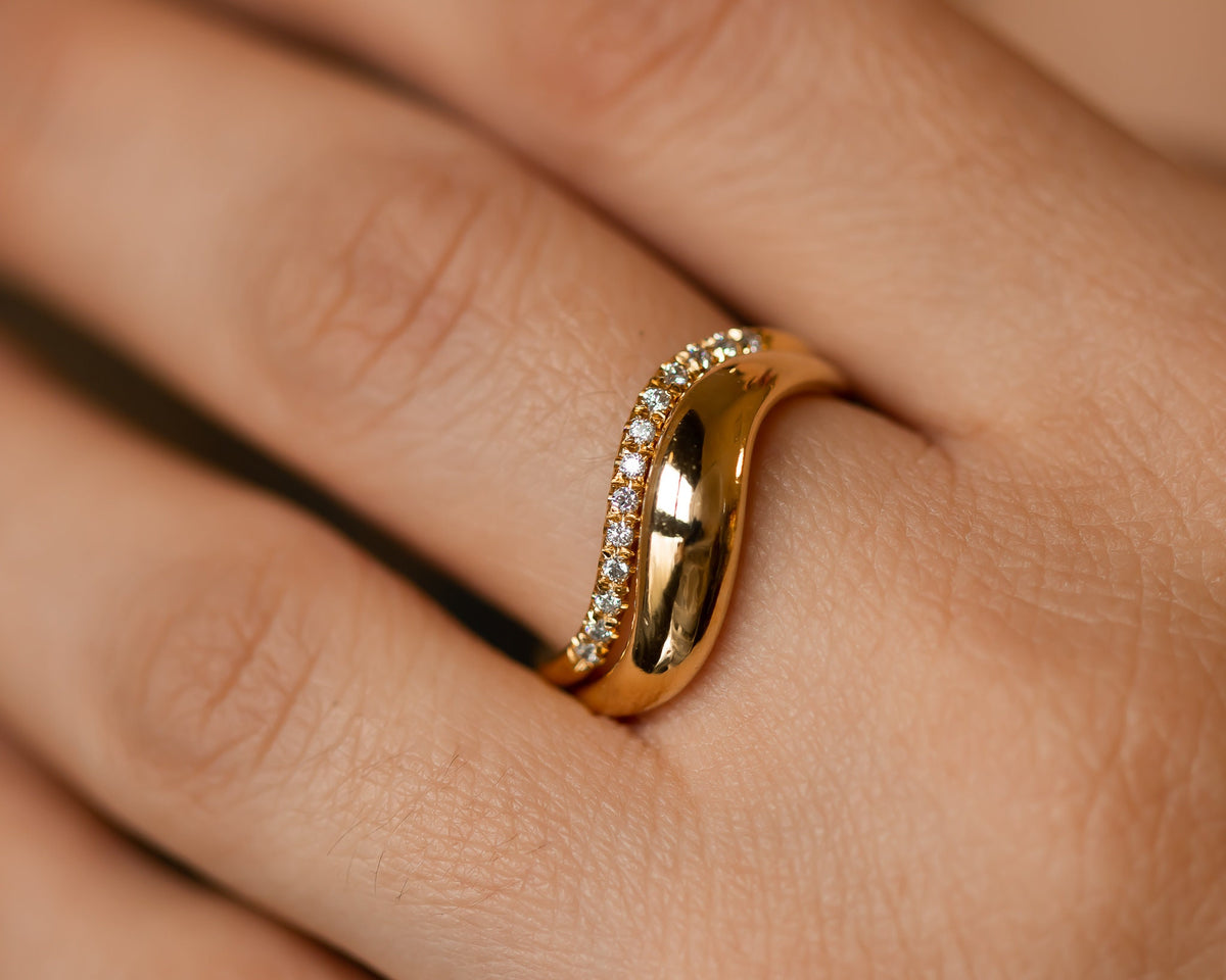 Wedding Ring Set, Bridal Rings, Diamond Engagement Ring Set, 14k gold Diamond Women Wedding Ring