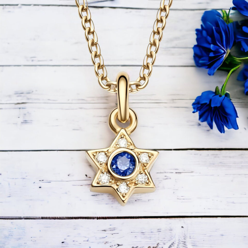 Silver Opal Star of David Necklace – Holy Land Gifts