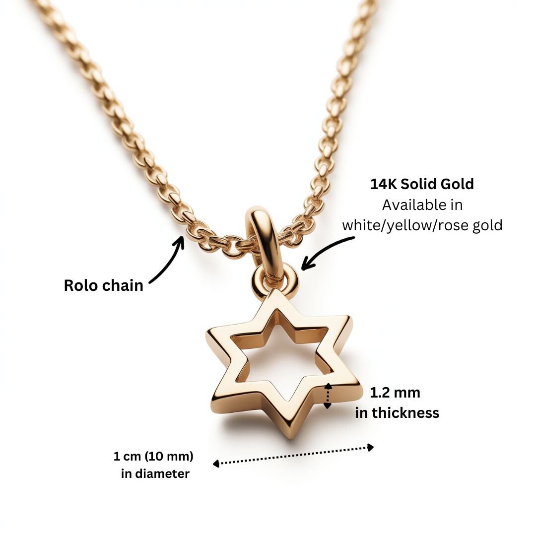 Open Magen David Pendant Necklace | Magen David Jewelry