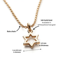 Open Magen David Pendant Necklace | Magen David Jewelry
