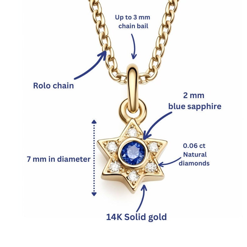 Magen David Necklace for Men | Magen David Jewelry
