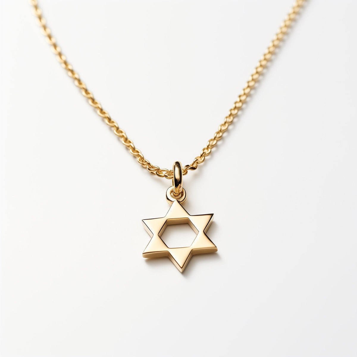 Magen David Pendant Necklace, 14K Gold Star of David Necklace, Jeweish Star Of David, Magen David Jewelry