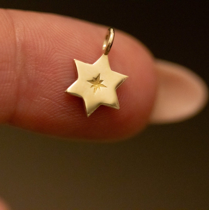 Magen David Pendant Necklace, 14K Gold Star of David Necklace, Jeweish Star Of David, Magen David Jewelry