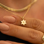 Magen David Pendant Necklace, 14K Gold Star of David Necklace, Jeweish Star Of David, Magen David Jewelry