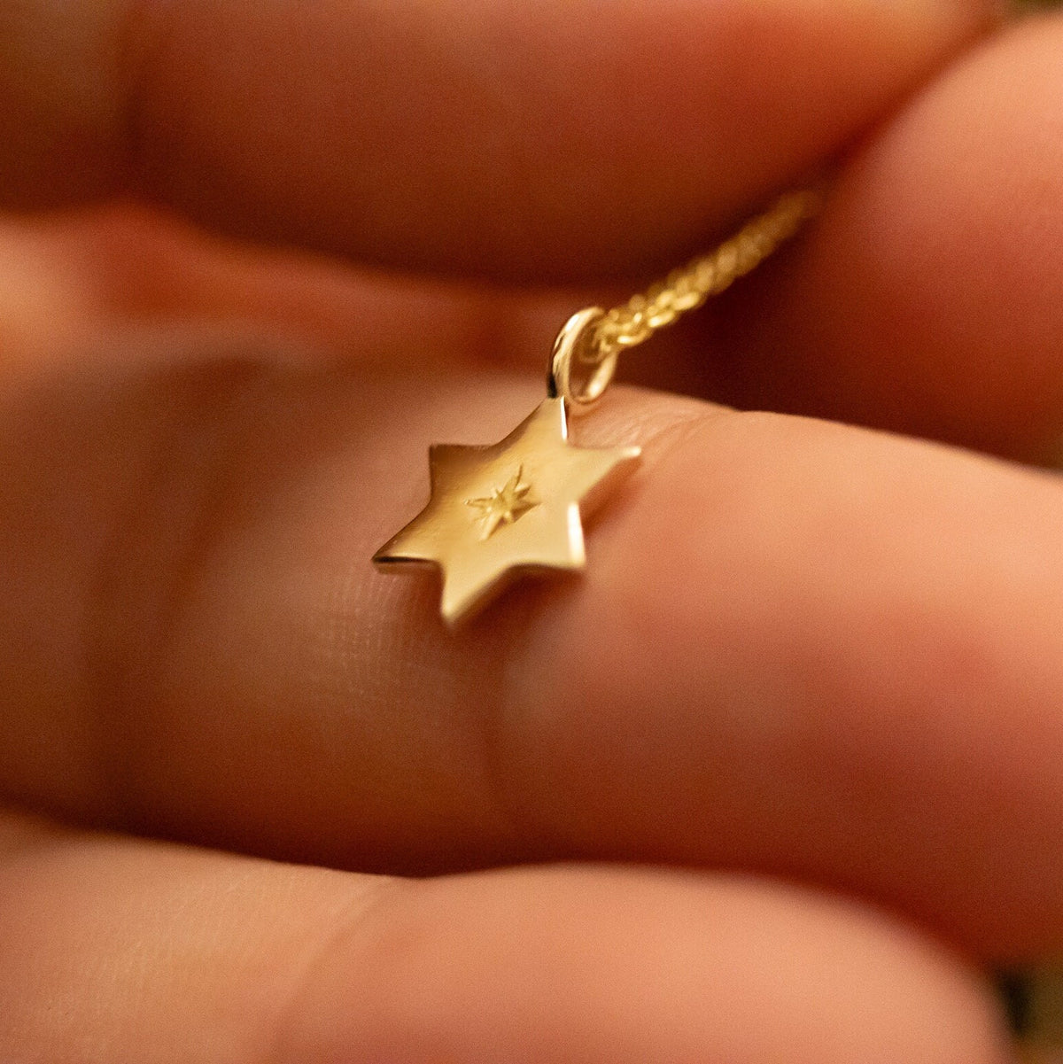 Magen David Pendant Necklace, 14K Gold Star of David Necklace, Jeweish Star Of David, Magen David Jewelry