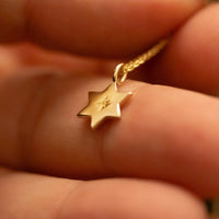 Magen David Pendant Necklace, 14K Gold Star of David Necklace, Jeweish Star Of David, Magen David Jewelry