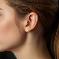 Magen David Diamond Earrings, 14K Gold Star of David Stud Earrings, Jeweish Star Of David, Magen David Jewelry