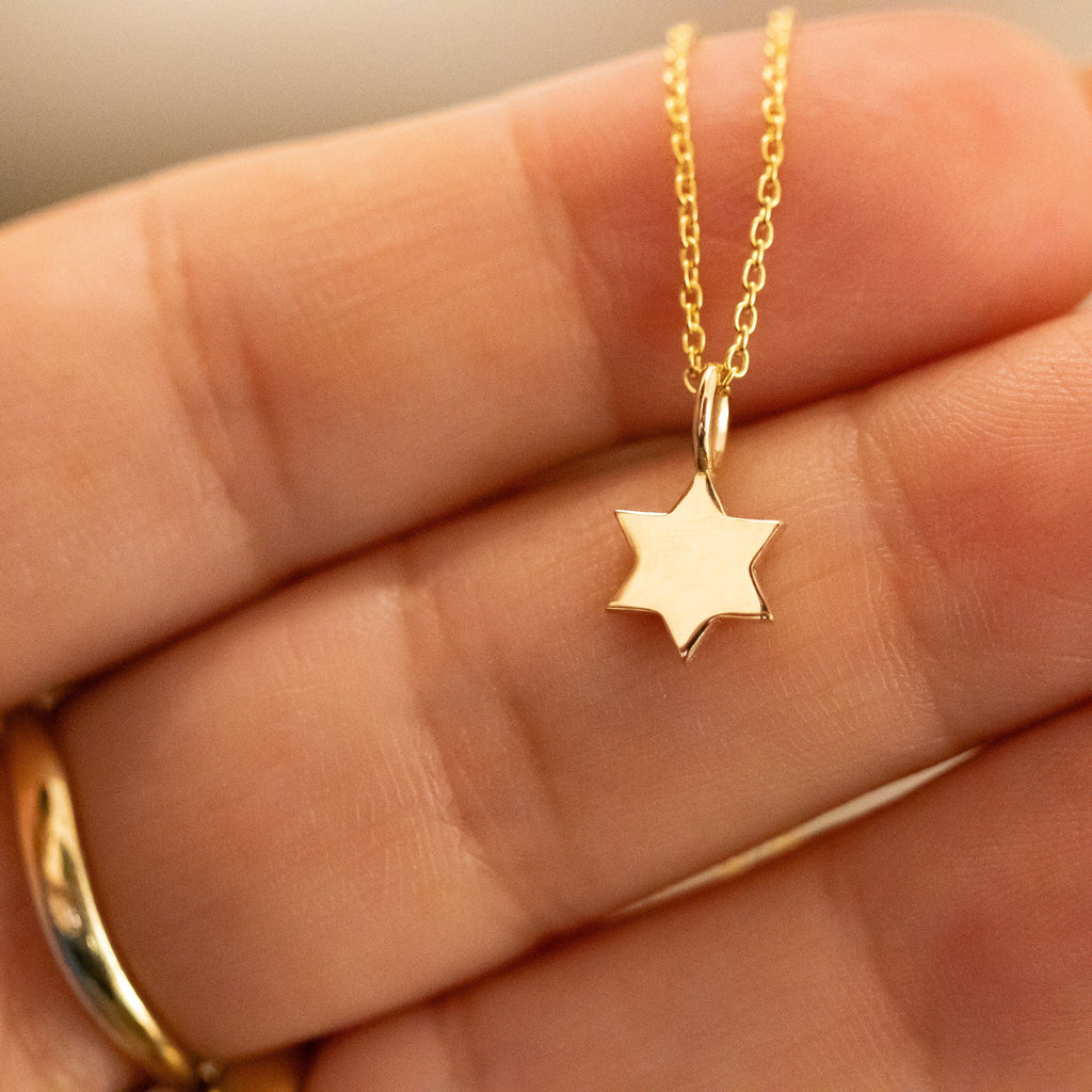 Star of David Necklace with Am Israel Chai | Sterling Silver
