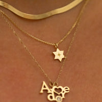 Magen David Pendant Necklace, 14K Gold Star of David Necklace, Jeweish Star Of David, Magen David Jewelry