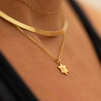 Magen David Pendant Necklace, 14K Gold Star of David Necklace, Jeweish Star Of David, Magen David Jewelry