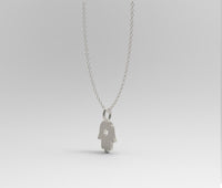 Hamsa Made of Israel Hamsa Pendant Necklace, 14k Gold Hamsa Pendant with Magen David, Hamsa Necklace Star of David, Gold Hamsa Pendant Charm