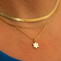 Star of David Necklace, Magen David Pendant Necklace, 14 K Gold Star of David, Jeweish Star Of David Pendant, Magen David Jewelry Israel